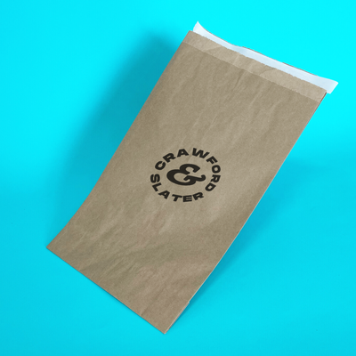 Customised Printed Brown Heavy Duty Paper Mailing Bags - 225x75x425mm - Sample