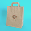 Customised Printed Brown Tape Handle Paper Carrier Bags - 203x127x254mm - Sample