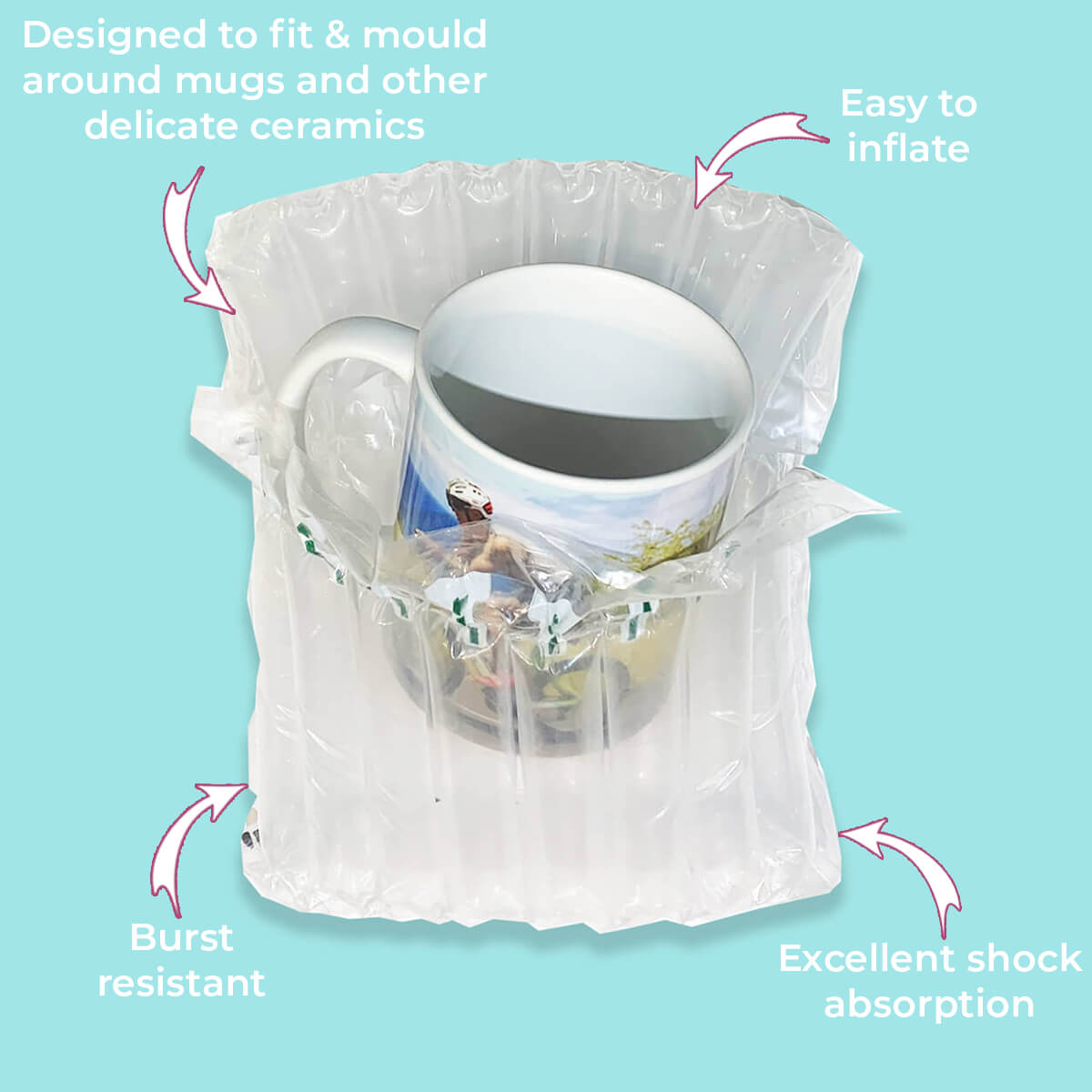 Mugs & Other Ceramics Inflatable Air Packaging