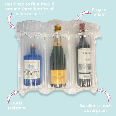 Triple Bottle Inflatable Air Packaging