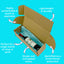 Single Bottle Flexi-Hex Sleeves Kit - Includes Flexi-Hex Bottle Sleeves & Brown Postal Boxes