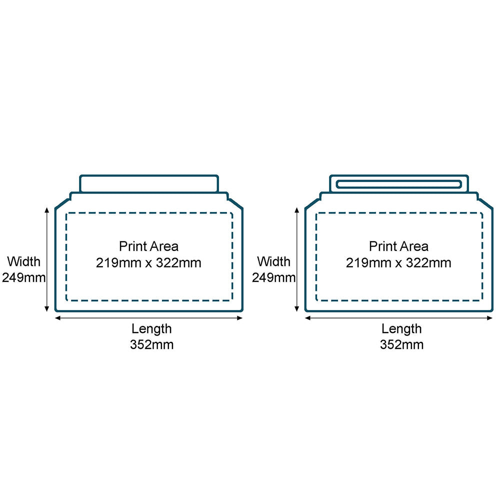 Customised Printed Capacity Book Mailers - Standard Solid Board - 249x352mm - Sample