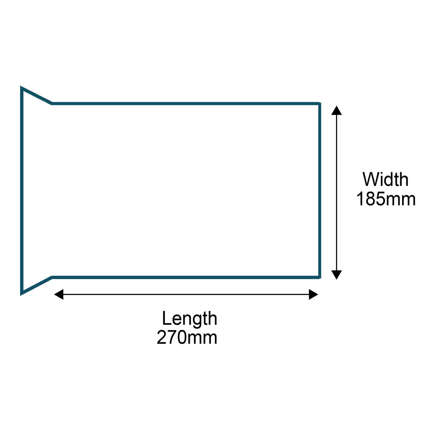 Customised Printed Corrugated Pocket Envelopes - 270x185mm - Sample