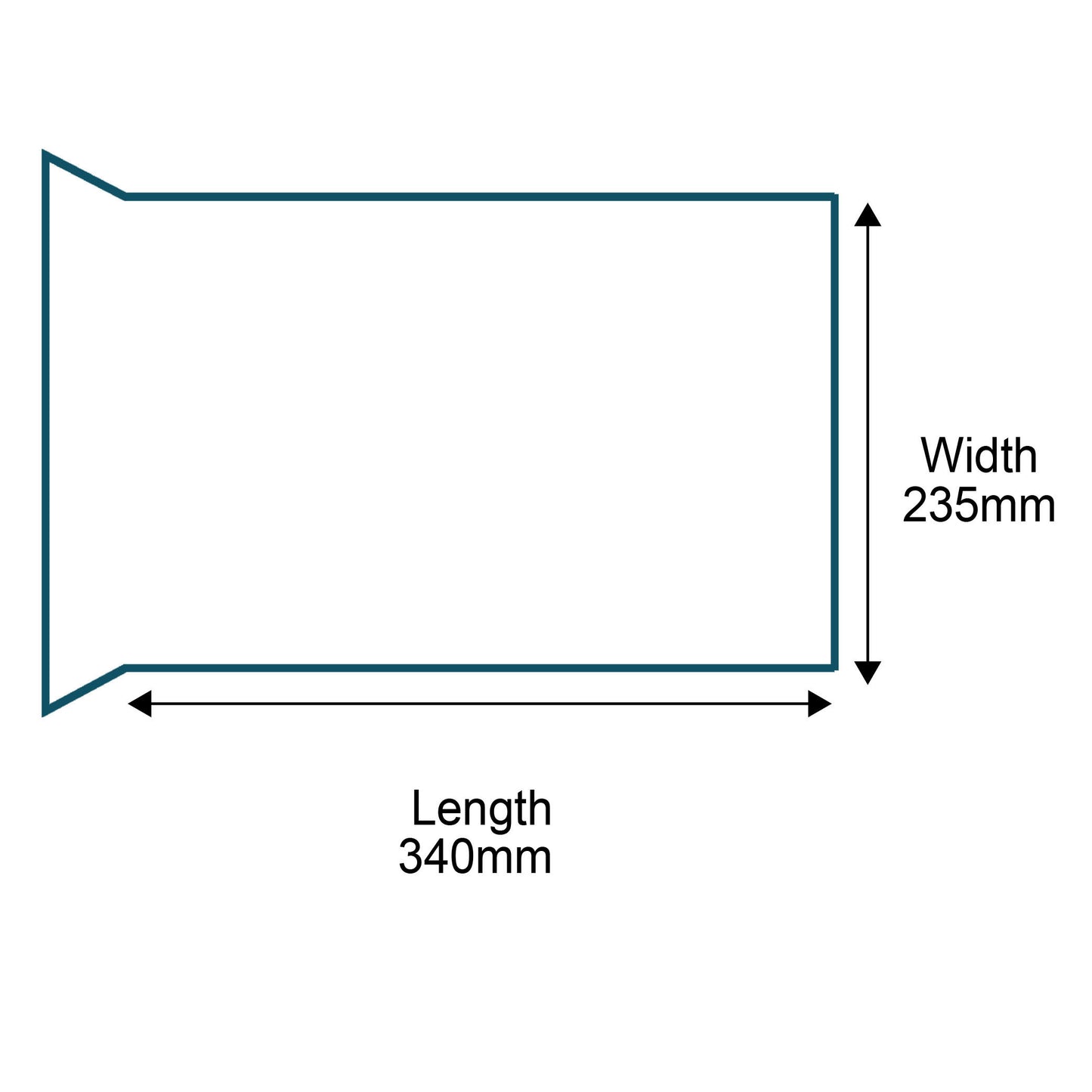 Customised Printed Corrugated Pocket Envelopes - 340x235mm