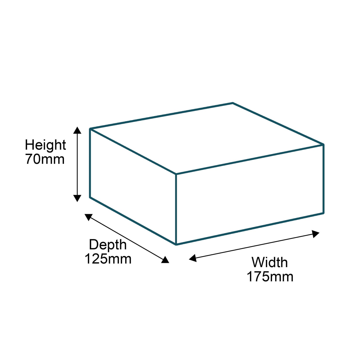 Customised Printed Brown Magnetic Boxes - 175x125x70mm