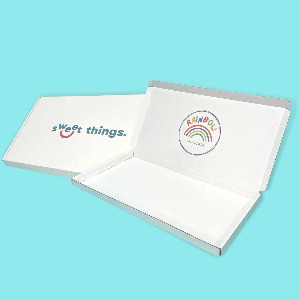 Customised Printed White Postal Boxes - 430x219x23mm