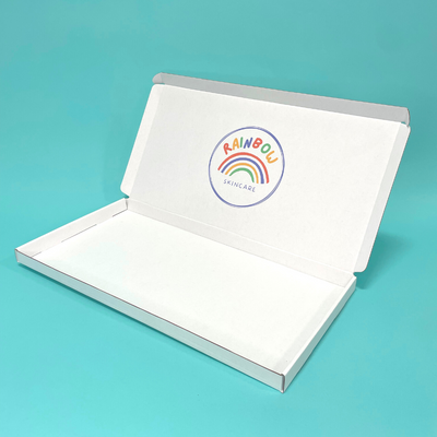 Customised Printed White Postal Boxes - 430x219x23mm - Sample