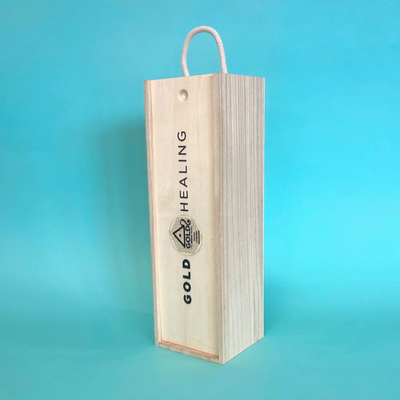 Customised Printed Wooden Bottle Boxes - 335x95x95mm