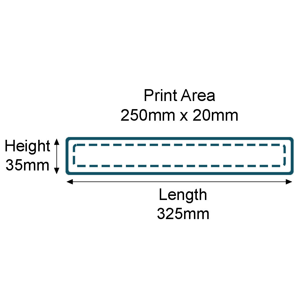 Customised Printed Brown Flexi-Hex Bottle Sleeves - 325x35x20mm - Sample