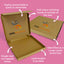 Customised Printed Brown Postal Boxes - 220x190x19mm - Sample