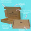 Customised Printed Brown Postal Boxes - 240x160x40mm - Sample