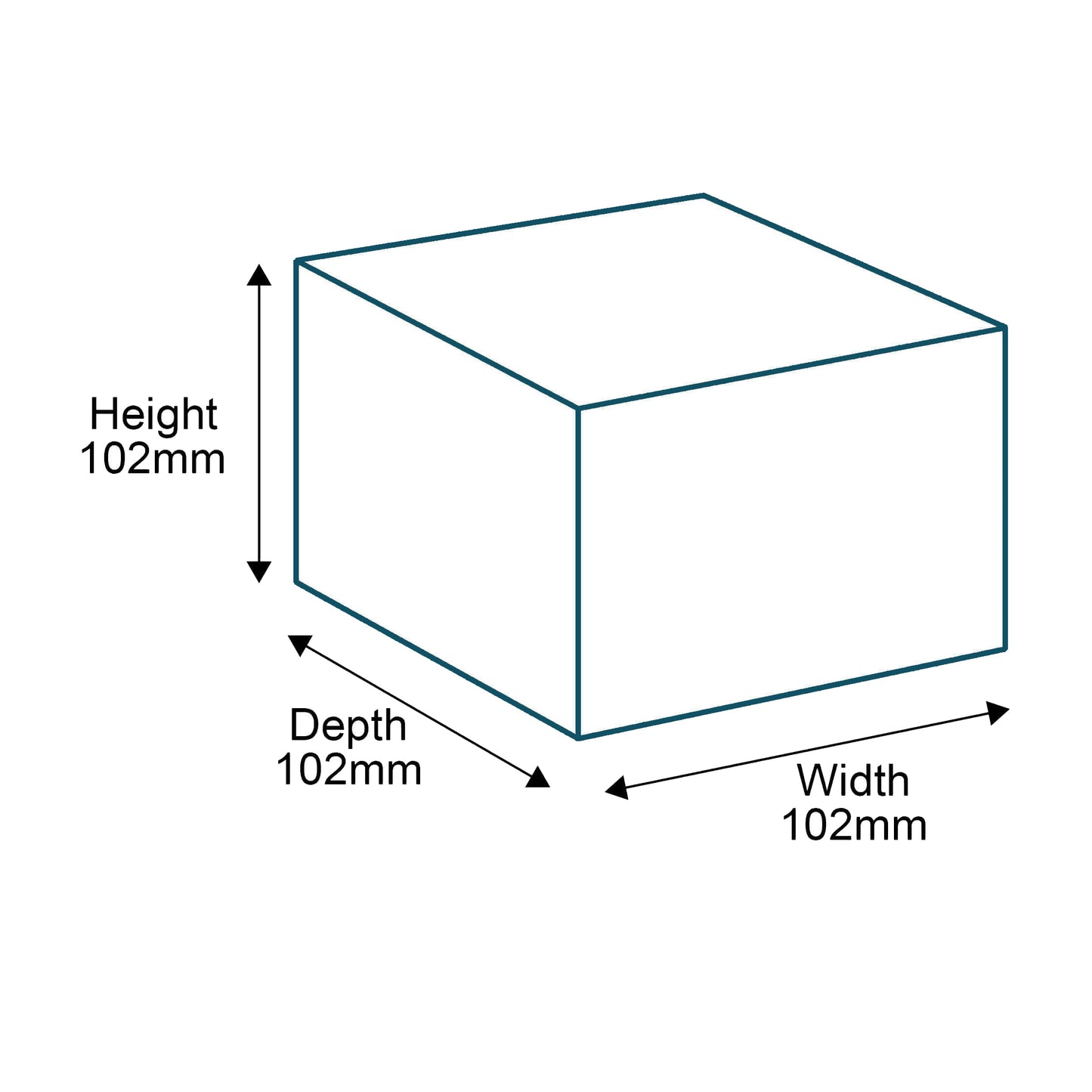 Customised Printed White Postal Boxes - 102x102x102mm