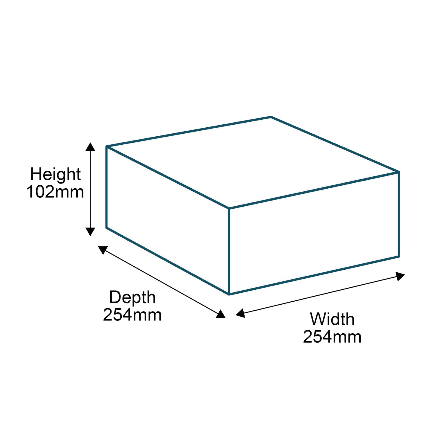 Customised Printed Brown Postal Boxes - 254x254x102mm